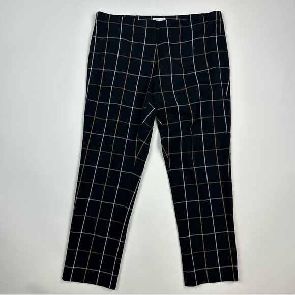 J. Jill Premium Bi-Stretch Plaid Ankle Slim Pants Size 10 Petite - Picture 1 of 9